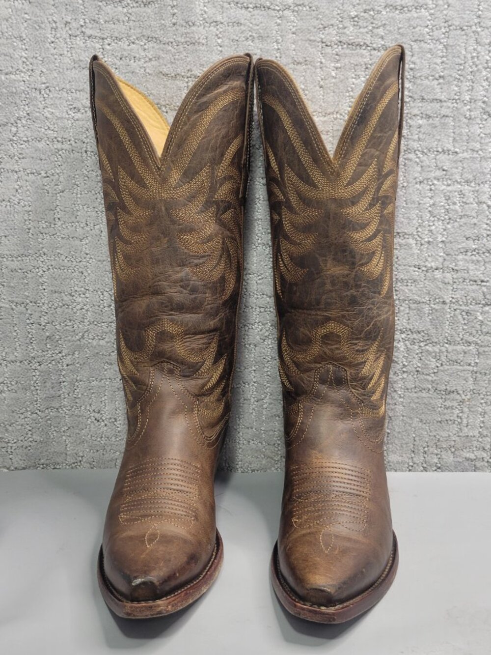 Tecovas The Annie Women's Size US 6B Cafe Goat Cowgirl 14" Boots